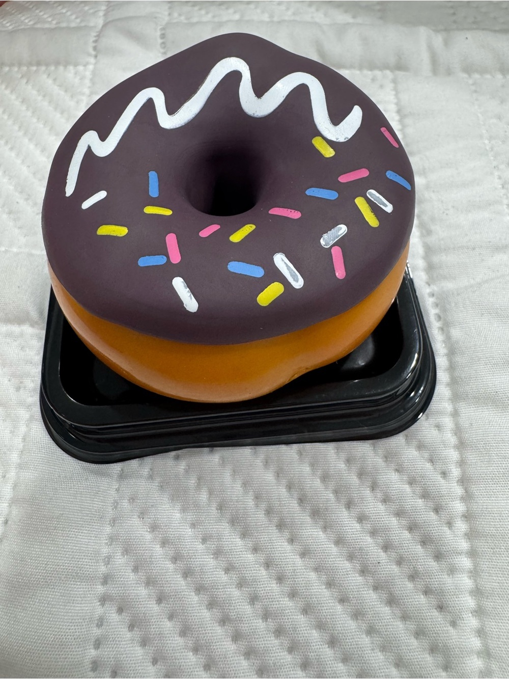 Chocolate Frosted Donut Squishy with Sprinkles